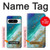 W3920 Abstract Ocean Blue Color Mixed Emerald Hard Case and Leather Flip Case For Google Pixel 8 pro