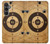W3894 Paper Gun Shooting Target Hard Case and Leather Flip Case For Samsung Galaxy S23 FE