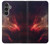 W3897 Red Nebula Space Hard Case and Leather Flip Case For Samsung Galaxy S23 FE