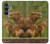 W3917 Capybara Family Giant Guinea Pig Hard Case and Leather Flip Case For Samsung Galaxy S23 FE