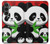 W3929 Cute Panda Eating Bamboo Hard Case and Leather Flip Case For Samsung Galaxy S23 FE