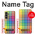 W3942 LGBTQ Rainbow Plaid Tartan Hard Case and Leather Flip Case For Samsung Galaxy S23 FE