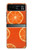 W3946 Seamless Orange Pattern Hard Case and Leather Flip Case For Motorola Razr 40