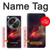 W3897 Red Nebula Space Hard Case and Leather Flip Case For OnePlus OPEN