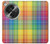 W3942 LGBTQ Rainbow Plaid Tartan Hard Case and Leather Flip Case For OnePlus OPEN