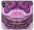 W3896 Purple Marble Gold Streaks Hard Case and Leather Flip Case For Samsung Galaxy A05
