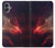W3897 Red Nebula Space Hard Case and Leather Flip Case For Samsung Galaxy A05