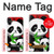 W3929 Cute Panda Eating Bamboo Hard Case and Leather Flip Case For Samsung Galaxy A05