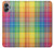 W3942 LGBTQ Rainbow Plaid Tartan Hard Case and Leather Flip Case For Samsung Galaxy A05