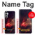 W3897 Red Nebula Space Hard Case and Leather Flip Case For Samsung Galaxy A05s