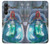 W3912 Cute Little Mermaid Aqua Spa Hard Case and Leather Flip Case For Samsung Galaxy A05s