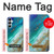 W3920 Abstract Ocean Blue Color Mixed Emerald Hard Case and Leather Flip Case For Samsung Galaxy A05s