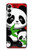 W3929 Cute Panda Eating Bamboo Hard Case and Leather Flip Case For Samsung Galaxy A05s