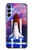 W3913 Colorful Nebula Space Shuttle Hard Case and Leather Flip Case For Samsung Galaxy A15 5G