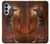 W3919 Egyptian Queen Cleopatra Anubis Hard Case and Leather Flip Case For Samsung Galaxy A15 5G