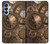 W3927 Compass Clock Gage Steampunk Hard Case and Leather Flip Case For Samsung Galaxy A15 5G