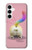 W3923 Cat Bottom Rainbow Tail Hard Case and Leather Flip Case For Samsung Galaxy A35 5G