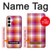 W3941 LGBT Lesbian Pride Flag Plaid Hard Case and Leather Flip Case For Samsung Galaxy A35 5G