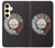 W0059 Retro Rotary Phone Dial On Hard Case and Leather Flip Case For Samsung Galaxy S24