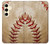 W0064 Baseball Hard Case and Leather Flip Case For Samsung Galaxy S24