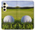 W0068 Golf Hard Case and Leather Flip Case For Samsung Galaxy S24