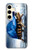 W0084 Turtle in the Rain Hard Case and Leather Flip Case For Samsung Galaxy S24