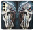 W0222 Skull Pentagram Hard Case and Leather Flip Case For Samsung Galaxy S24