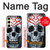 W0223 Vampire Skull Tattoo Hard Case and Leather Flip Case For Samsung Galaxy S24