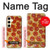 W0236 Pizza Hard Case and Leather Flip Case For Samsung Galaxy S24