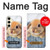 W0242 Cute Rabbit Hard Case and Leather Flip Case For Samsung Galaxy S24