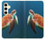 W3899 Sea Turtle Hard Case and Leather Flip Case For Samsung Galaxy S24