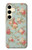W3910 Vintage Rose Hard Case and Leather Flip Case For Samsung Galaxy S24