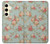 W3910 Vintage Rose Hard Case and Leather Flip Case For Samsung Galaxy S24