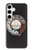 W0059 Retro Rotary Phone Dial On Hard Case and Leather Flip Case For Samsung Galaxy S24 Plus