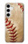 W0064 Baseball Hard Case and Leather Flip Case For Samsung Galaxy S24 Plus