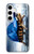 W0084 Turtle in the Rain Hard Case and Leather Flip Case For Samsung Galaxy S24 Plus