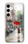 W0108 Girl in The Rain Hard Case and Leather Flip Case For Samsung Galaxy S24 Plus