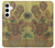 W0214 Van Gogh Vase Fifteen Sunflowers Hard Case and Leather Flip Case For Samsung Galaxy S24 Plus