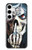 W0222 Skull Pentagram Hard Case and Leather Flip Case For Samsung Galaxy S24 Plus