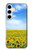 W0232 Sunflower Hard Case and Leather Flip Case For Samsung Galaxy S24 Plus