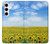 W0232 Sunflower Hard Case and Leather Flip Case For Samsung Galaxy S24 Plus
