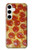 W0236 Pizza Hard Case and Leather Flip Case For Samsung Galaxy S24 Plus