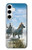 W0250 White Horse Hard Case and Leather Flip Case For Samsung Galaxy S24 Plus