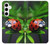 W0263 Ladybug Hard Case and Leather Flip Case For Samsung Galaxy S24 Plus