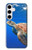 W3898 Sea Turtle Hard Case and Leather Flip Case For Samsung Galaxy S24 Plus
