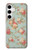 W3910 Vintage Rose Hard Case and Leather Flip Case For Samsung Galaxy S24 Plus