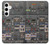 W3944 Overhead Panel Cockpit Hard Case and Leather Flip Case For Samsung Galaxy S24 Plus