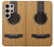 W0057 Acoustic Guitar Hard Case and Leather Flip Case For Samsung Galaxy S24 Ultra