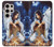 W0147 Grim Wolf Indian Girl Hard Case and Leather Flip Case For Samsung Galaxy S24 Ultra