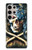 W0151 Pirate Skull Punk Rock Hard Case and Leather Flip Case For Samsung Galaxy S24 Ultra